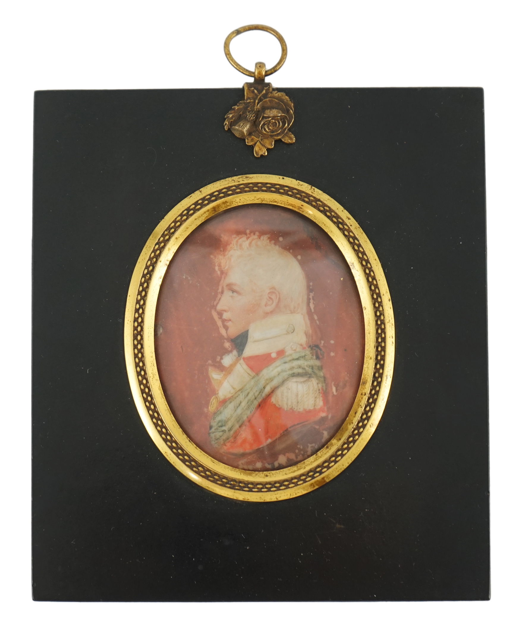 Mrs Anna Trewinnard (fl.1797-1806), a set of seven portrait miniatures of a father and his children, watercolour on ivory, 7.1 x 5.8cm. to 6.4 x 5cm. CITES Submission reference 9RT82CJH
